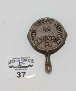 The Kelley Stove Miniature cast advertising skillet