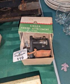 Vintage Singer sewing machine pinking attachment