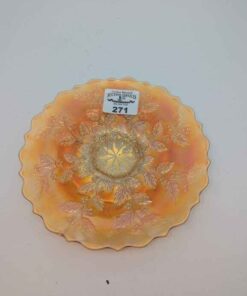 Fenton Marigold Holly patterned plate