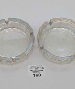 Vintage Hammered glass ash trays
