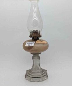Burlington Glass works Oil lamp