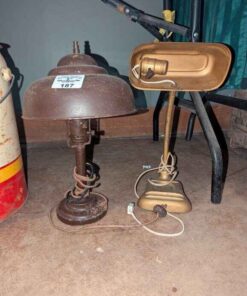 Antique metal desk lamps