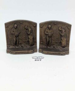 Cast book ends " The Angelus"
