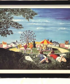 20" x 24" Framed "Waiting for the Fair" Print