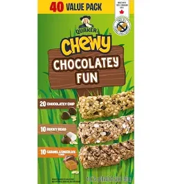 Quaker chewy chocolate fun box of 40