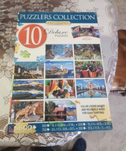 10 puzzle puzzlers collection....5600 pieces