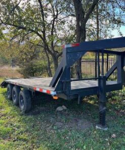 Eagle Trailers 16 ft + 4 ft Heavy Duty Tri-Axle Gooseneck Float Trailer
