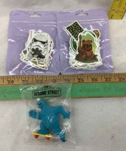 Star Wars Stickers and Cookie Monster Toy