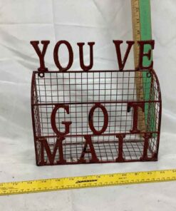 Red Metal Mail Sorter