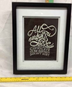 Framed Artwork - Chocolate 12” x 15”