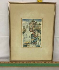 Framed Watercolour - Cote de la Montague (signed)
