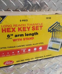 Metric 8 piece long handle T Allen key set