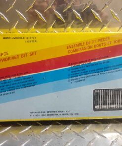 ITC 21 piece screwdriver bit set with case and handle
