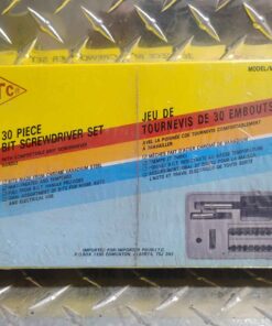 ITC 30 piece screwdriver bit set with case and handle