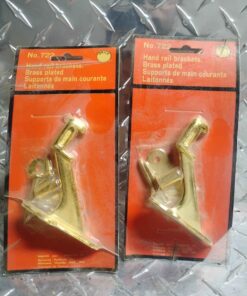 Qty 2 brass railing mounts