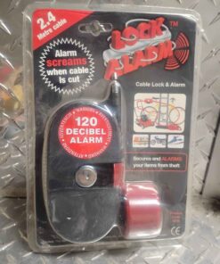 Lock alarm cable lock