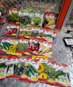 20 packs assorted garden seeds
