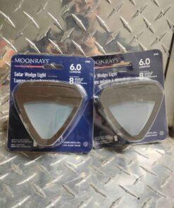 Qty 2 individual brown solar wedge lights in blister pack