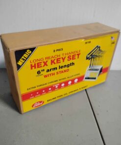 8 piece metric Long reach hex key set withstand