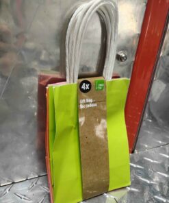 4 assorted colors gift bags