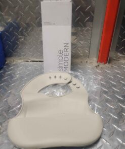 Beige silicone bib
