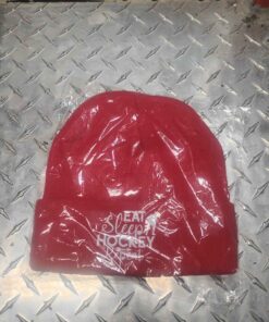Red eat sleep hockey repeat touque