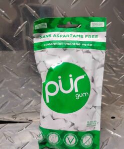 Spearmint aspartame free gum package of 55