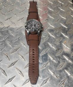 Fossil wrist watch with genuine leather bands