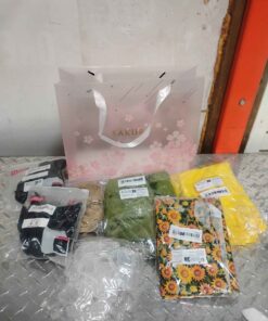 Reusable shopping bag with material etc