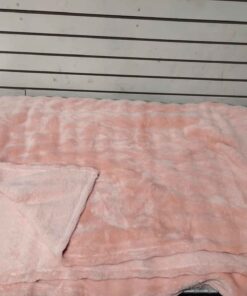 55 × 82 " pink throw