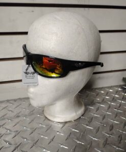 Black frame biker's sunglasses