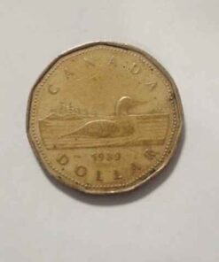 1989....extra light tone loonie