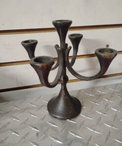 Brass 5 Stem candle holder