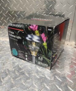 Pack of 4 stainless pathway lights stainless 4 lumen
