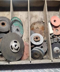 Assorted grinder wheels etc