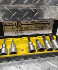Westward Allen key socket set