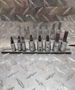 Torx sockets set with metal holder