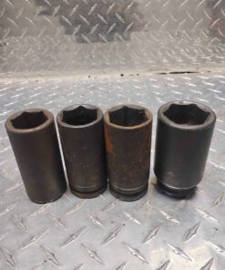 4 black deep end sockets