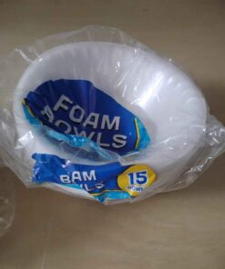 Pack of 15 foam bowls