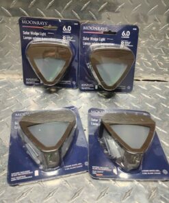4 individually packaged solar wedge lights
