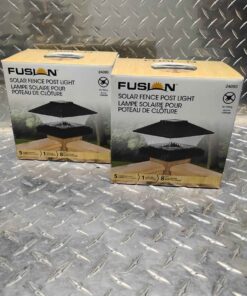 Qty 2 fusion fence post lights