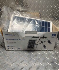 Set of pendant lights with remote solar panel