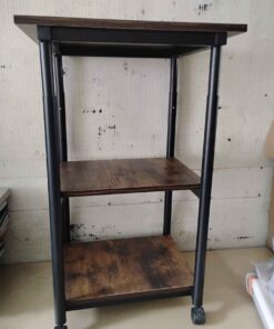 2 tier shelf on rollers