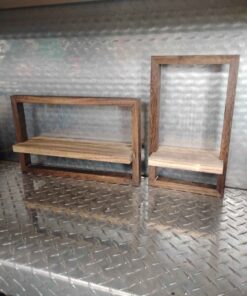 2 Decorative wood shelves