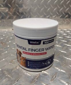 Container of 100 dental finger wipes