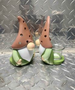 Qty 2 gnome candle holders
