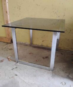 Tinted glass coffee table