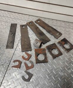 Assortment of blades and trailer parts