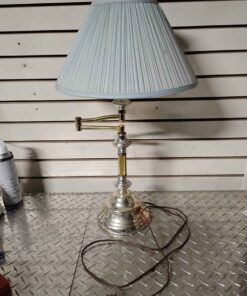 Table lamp with blue shade.... working condition