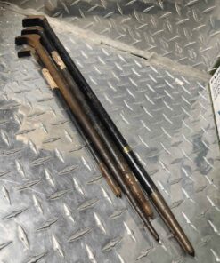4 rolling head pry bars
